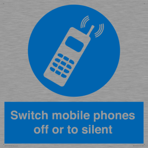 Switch mobile phones off or to silent